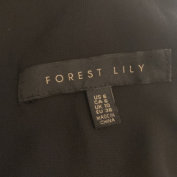 DONATED - High Neck Jumpsuit Split Hem Black Size 6 NWOT - Picture 3 of 4